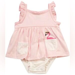 Carter’s Baby Girl Outfit - 6 Months - Flamingo Pink Design
